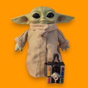 Mattel Star Wars The Mandalorian Grogu RC 12-inch Plush Toy, Remote Controlled